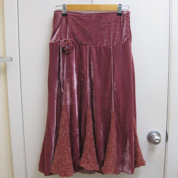 DV DN Skirts Nwot Dv Dn Pink Velvet Skirt S Small Poshmark